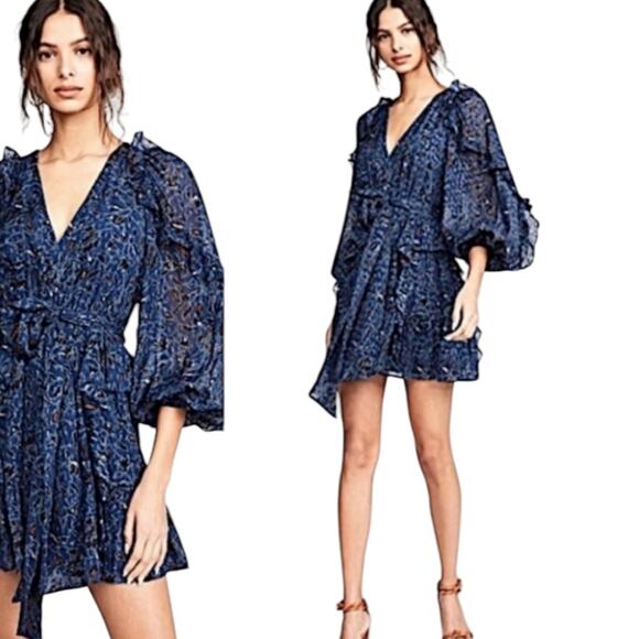 Ulla Johnson Maita Silk Dress in Dusk |Size 2 |NWT - Picture 12 of 15